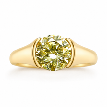 Load image into Gallery viewer, Pre-Loved Fancy Light Yellow 1ct Diamond and 18ct Yellow Gold Engagement Ring
