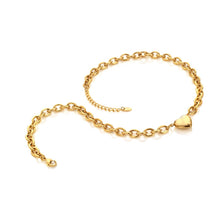 Load image into Gallery viewer, Ava &amp; Sky Stainless Steel Gold Plated Connected Heart Necklace
