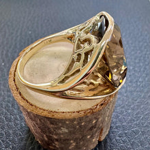 Load image into Gallery viewer, Preloved 14ct Rose Gold Large Smoky Quartz Dress Ring
