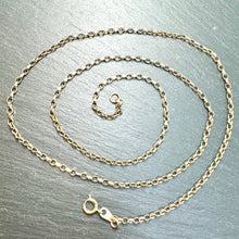 Load image into Gallery viewer, Preloved 9ct Yellow Gold Filed Trace Chain 22"
