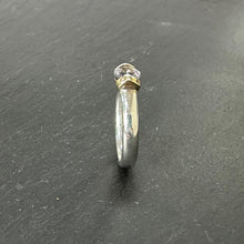 Load image into Gallery viewer, Sterling Silver &amp; 9ct Gold Spinel Ring
