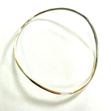 Load image into Gallery viewer, Handmade Sterling Silver 2mm Wavy Bangle

