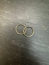 Load image into Gallery viewer, Preloved 9ct Yellow Gold Filed Pattern Huggies
