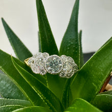 Load image into Gallery viewer, 18ct &amp; Platinum Lab Grown Diamond Milgrain Cluster Ring
