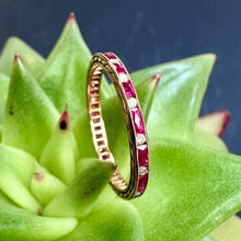 Load image into Gallery viewer, 18ct Rose Gold Ruby and Diamond Ring
