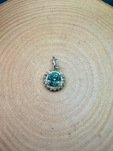 Load image into Gallery viewer, Sterling Silver Dotty Blue Zircon Pendant
