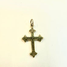 Load image into Gallery viewer, Preloved 9ct Gold Engraved Filagree Cross
