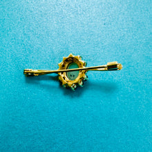 Load image into Gallery viewer, Preloved 9ct Yellow Gold Sapphire &amp; Opal Brooch
