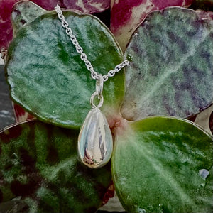 Sterling Silver Polished Teardrop Pendant Chris Lewis