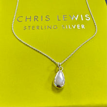 Load image into Gallery viewer, Sterling Silver Polished Teardrop Pendant Chris Lewis
