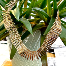 Load image into Gallery viewer, Preloved 9ct Yellow Gold Vintage Cleopatra Graduated Fringe Collar Necklace
