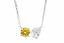 Load image into Gallery viewer, Sterling Silver Blue &amp; White Cubic Zirconia Necklace
