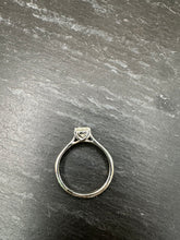 Load image into Gallery viewer, Preloved 18ct White Gold Princess Cut Diamond Solitaire Ring
