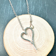 Load image into Gallery viewer, Silver &amp; 9ct Gold Heart Necklace
