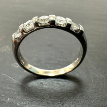 Load image into Gallery viewer, Preloved 9ct White Gold 5 Stone Diamond Eternity Ring
