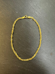 Preloved 9ct Yellow Gold Twist Bracelet