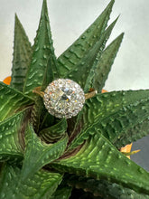 Load image into Gallery viewer, Preloved 18ct &amp; Platinium Diamond Cluster Ring
