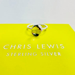 Sterling Silver Melted Stone Ring Chris Lewis