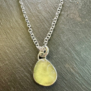 Handmade Seaglass Pendant and Chain