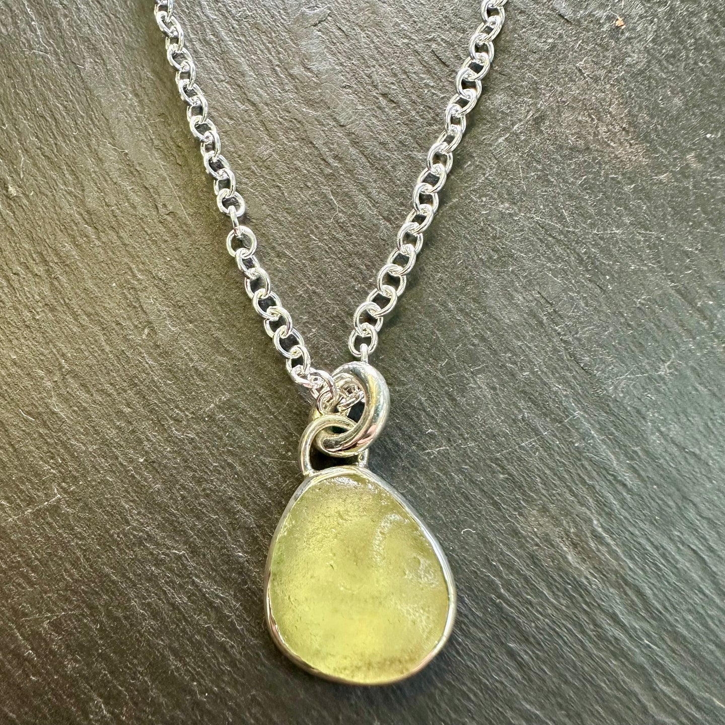 Handmade Seaglass Pendant and Chain