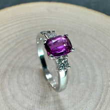 Load image into Gallery viewer, Hot Pink Sapphire &amp; Diamond Ring
