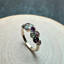 Load image into Gallery viewer, 9ct Yellow Gold Amethyst &amp; Diamond Ring
