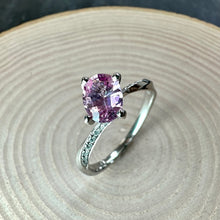 Load image into Gallery viewer, Platinum Pink Spinel &amp; Diamond Ring
