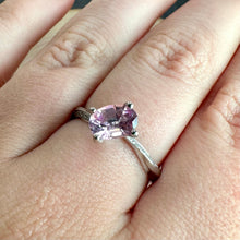 Load image into Gallery viewer, Platinum Pink Spinel &amp; Diamond Ring
