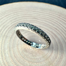 Load image into Gallery viewer, Platinum Full Claw Set Eternity Ring
