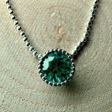 Load image into Gallery viewer, 9ct Blue Zircon Pendant &amp; Chain
