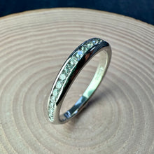 Load image into Gallery viewer, Platinum Channel Set Diamond Eternity Ring
