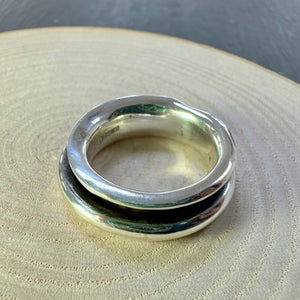 Silver 6mm Fidget/Spinner Ring