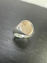 Load image into Gallery viewer, Handmade Sterling Silver Oval Signet Ring (Large)
