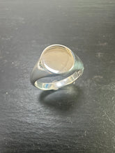 Load image into Gallery viewer, Handmade Sterling Silver Oval Signet Ring (Large)
