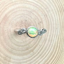 Load image into Gallery viewer, 9ct White Opal &amp; Diamond Staggered Ring
