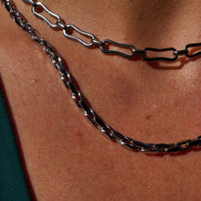 Load image into Gallery viewer, Ava &amp; Sky Stainless Steel Twisted Link Necklace
