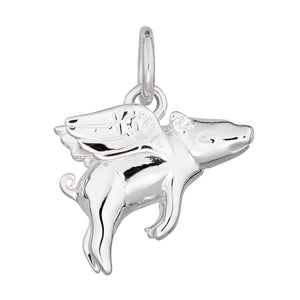 Sterling Silver Flying Pig Charm