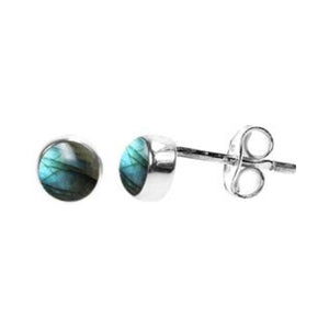 Sterling Silver Labradorite Studs