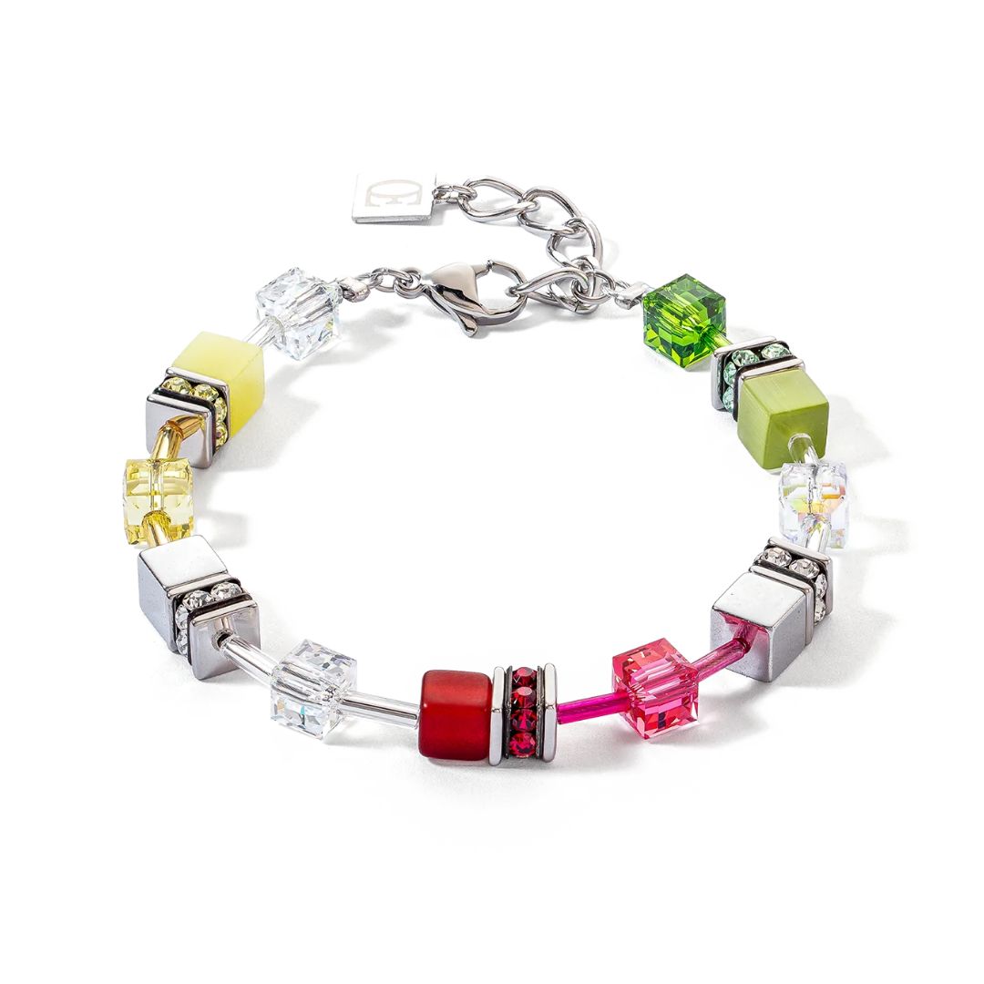 Coeur De Lion GeoCUBE® Iconic bracelet red-green
