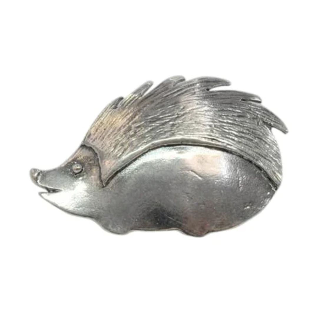 Sterling Silver Hedgehog Brooch