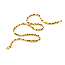 Load image into Gallery viewer, Ava &amp; Sky Stainless Steel Twisted Link Necklace - Gold Plated
