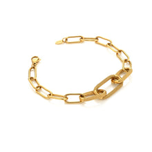 Load image into Gallery viewer, Ava &amp; Sky Stainless Steel Carabiner Link Bracelet
