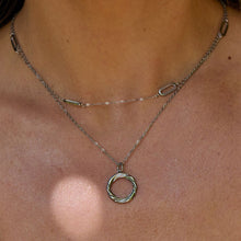 Load image into Gallery viewer, Ava &amp; Sky Stainless Steel Twisted Ribbon Necklace
