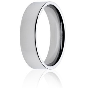 Sterling Silver 6mm Medium Flat Court Band