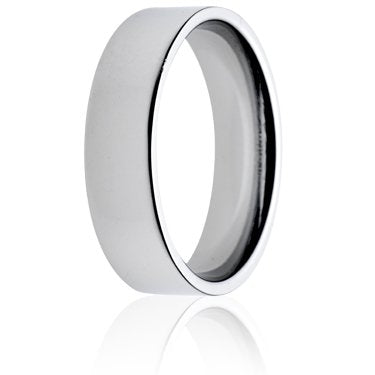 Sterling Silver 6mm Medium Flat Court Band