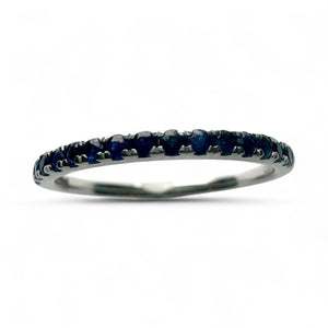 14ct White Gold & Sapphire Eternity Ring