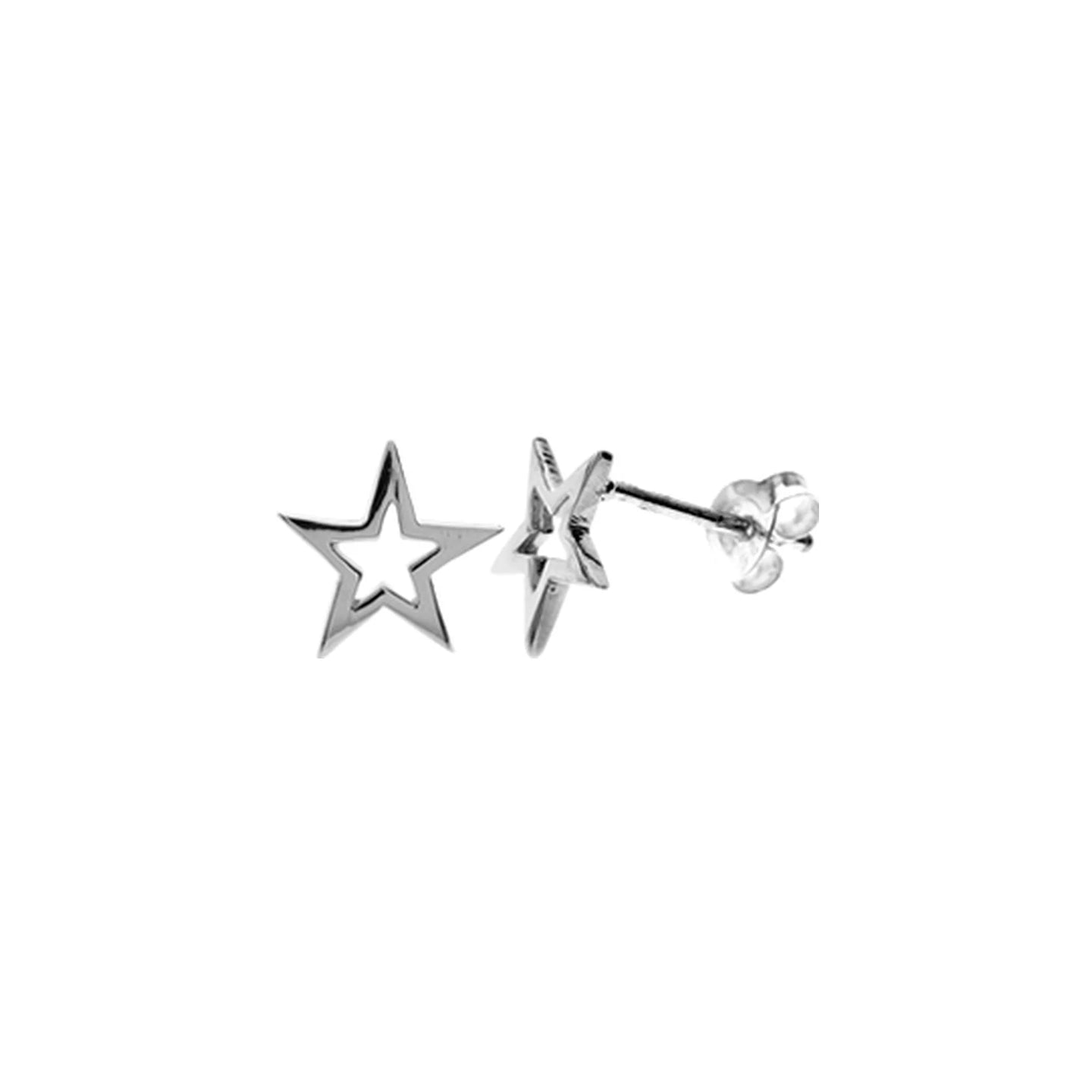 Maura Silver Star Studs