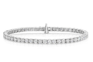 Prong Setting Lab Grown Diamond Tennis Bracelet