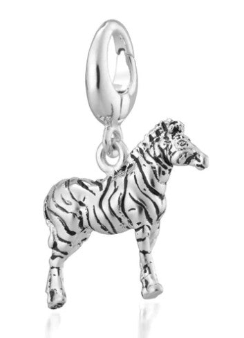 Sterling Silver Zebra Charm
