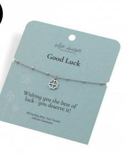 Hot Diamonds Silver Whisper Good Luck Bracelet
